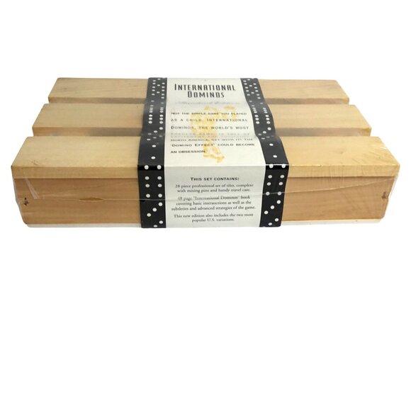 VTG Factory Sealed International 28 Piece Domino Strategies Book Travel Case DAD - Picture 3 of 7